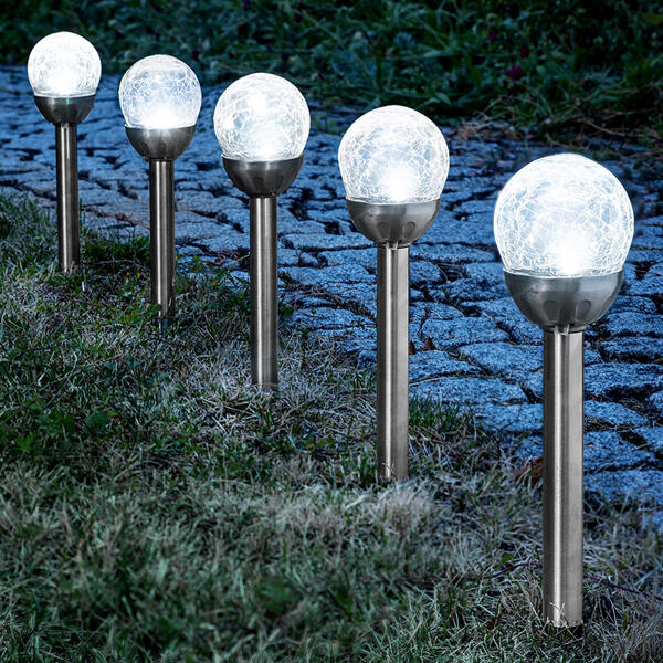 LED-Solar-Leuchten 5er-Set