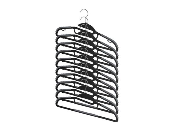 Black Coat Hangers - 10 Pack