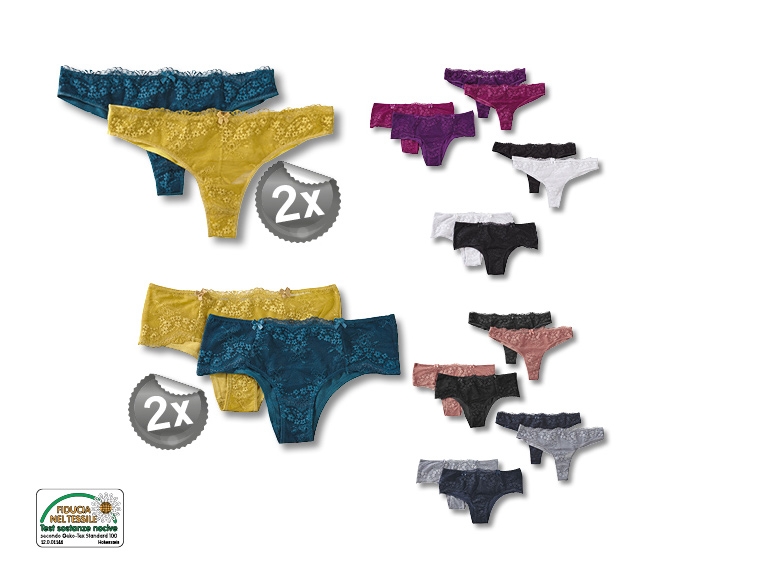 Perizoma, 2 pezzi/ culotte, 2 pezzi