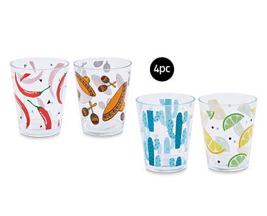 Assorted Tableware - Tumblers 4pk