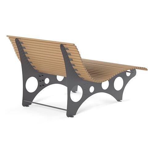 HOME DELUXE NIRA Wellenliege - Teak
