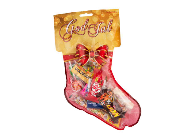 Julstrumpa med godis
