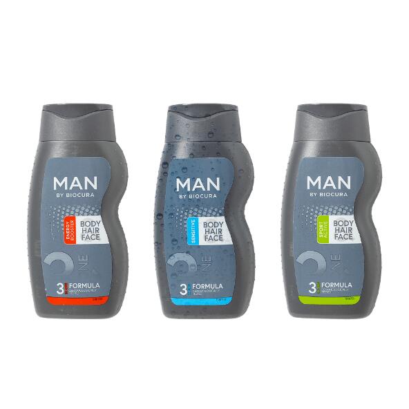 MAN BY BIOCURA(R) 				Soin 3 en 1 pour hommes