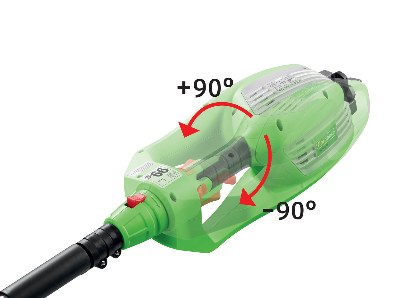 FLORABEST 900W Electric Long-Reach Hedge Trimmer