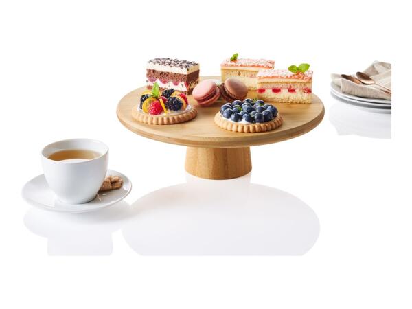 Livarno Home Bamboo Serving Plate/​Bamboo Lazy Susan