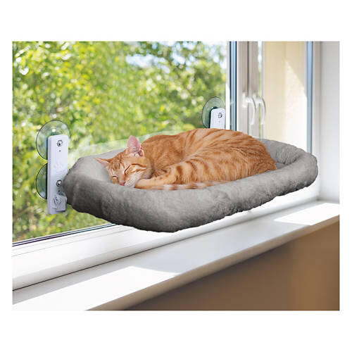 Cat Window Perch, Gray
