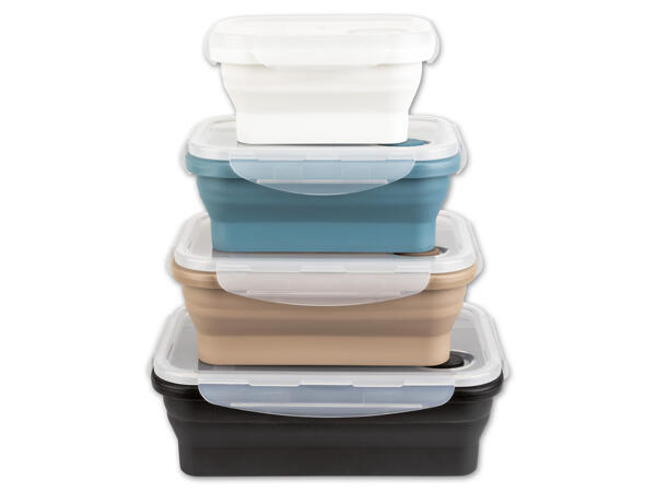 Faltbares Frischhaltedosen-Set, 4-teilig