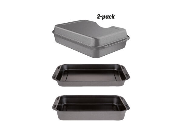 Stek- och gratängform, 2-pack