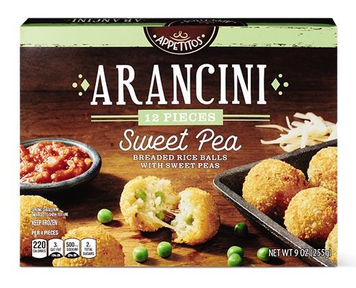 Appetitos 
 Sweet Pea or Mushroom Arancini
