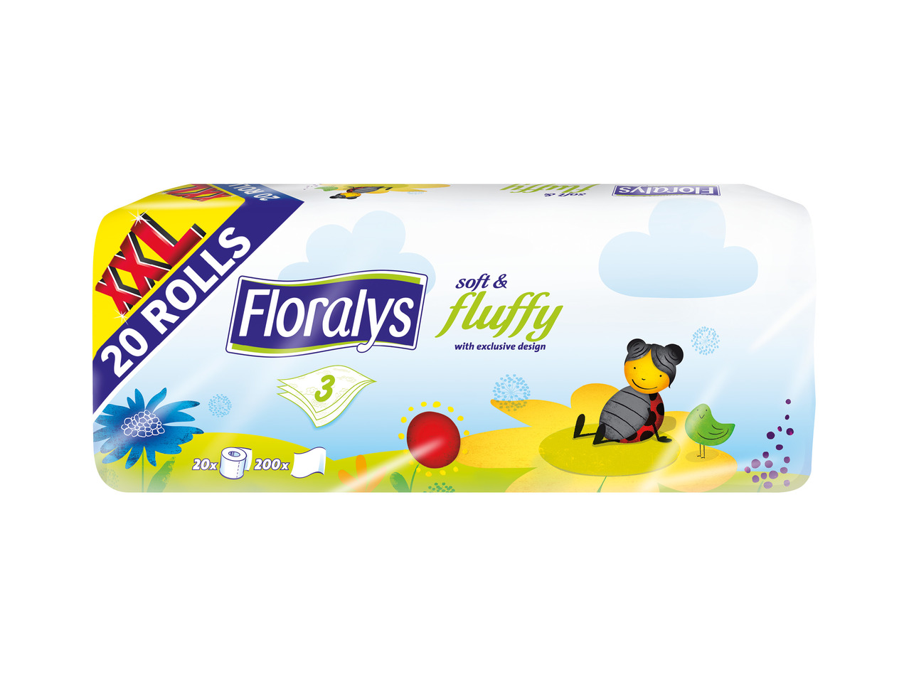 FLORALYS Toiletpapir 3-lags