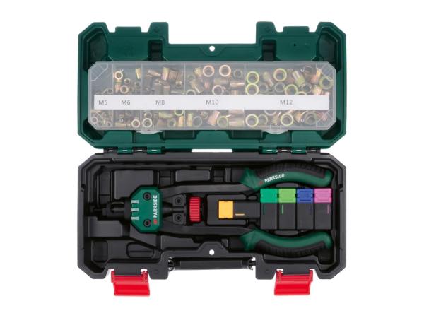 Parkside Rivet Nut Tool With Accessories - 151 Pieces