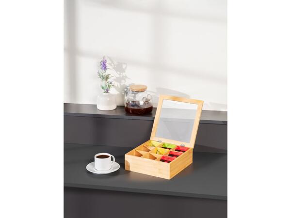 Bamboo tea or coffee box