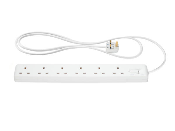 Silvercrest 6 Socket Extension Lead