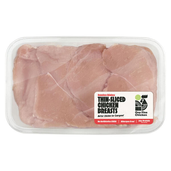 Antibiotic Free Thin Sliced Chicken Breast, per lb