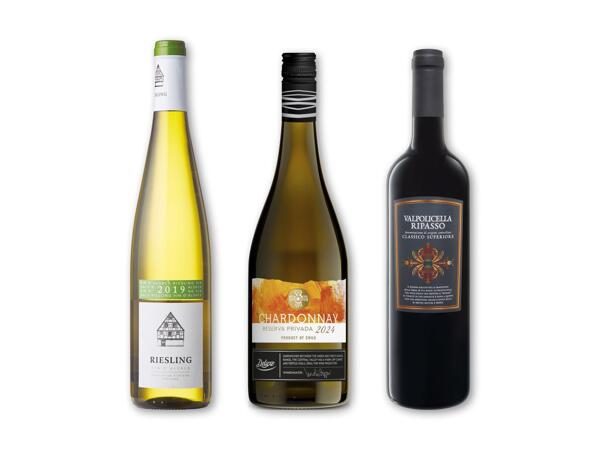 DELUXE Chardonnay Reserva Privada, Riesling eller Ripasso