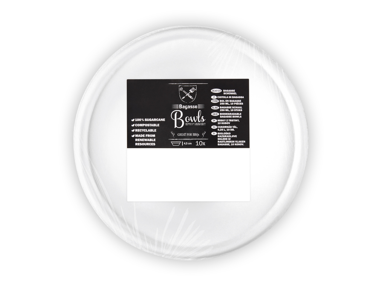 Assiettes creuses en bagasse