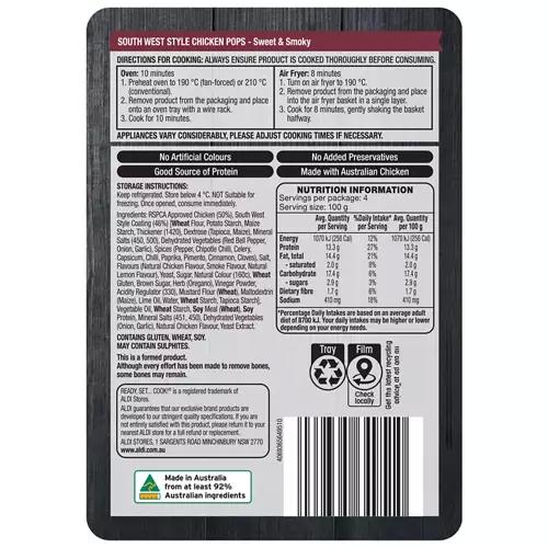 South West Chicken Pops 400g