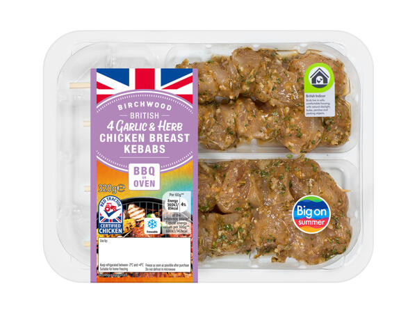 Birchwood Garlic & Heb Chicken Breast Skewers