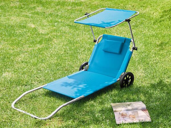 Sunlounger With Wheels