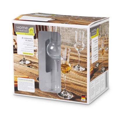 Verres à grappa ou à whisky, 6 pcs