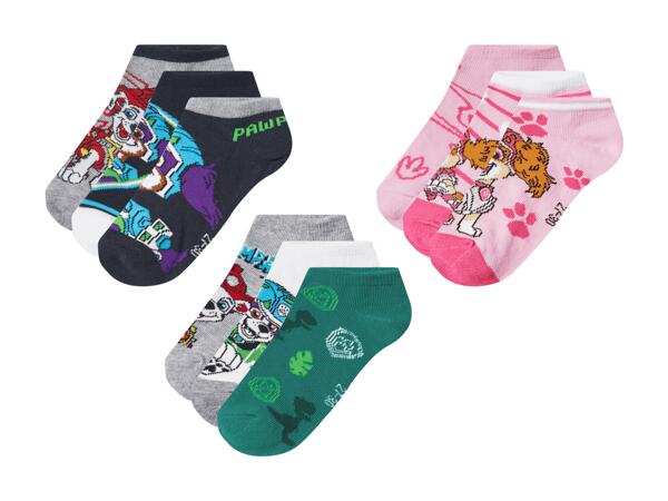 Socquettes Pat' Patrouille, set de 3 paires