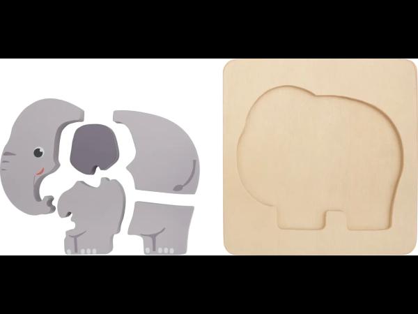 Dřevěné puzzle pro nejmenší