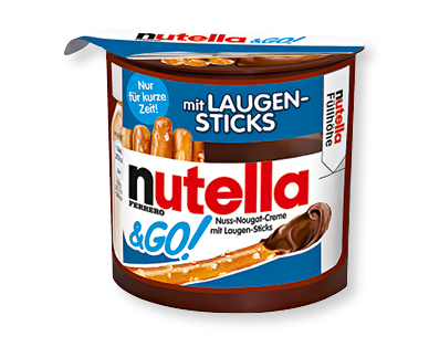 Nutella & Go bâtonnets et pâte à tartiner FERERRO