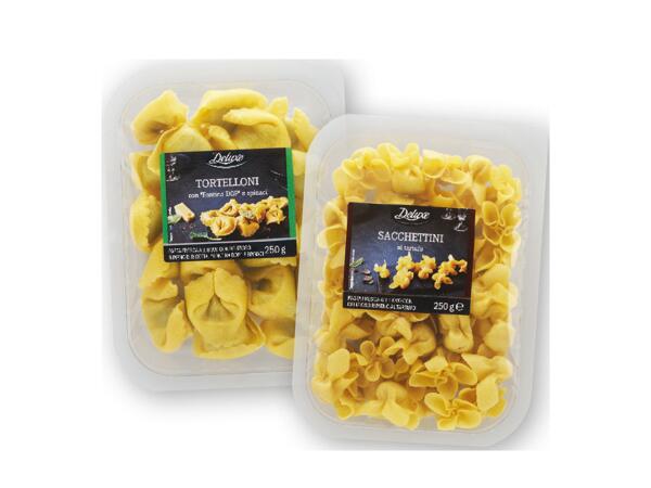 Tortelloni with Fontina Cheese and Spinach or Sacchettini with Truffle