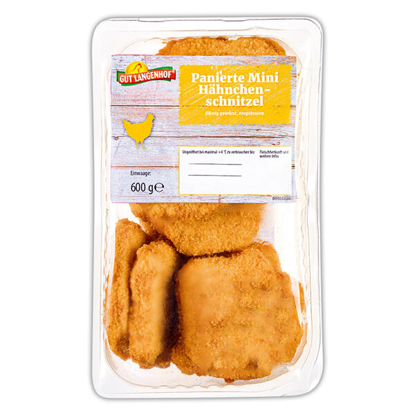 Panierte Mini Hähnchenschnitzel