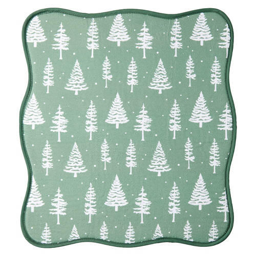 16" x 18" Holiday Drying Mat - Trees