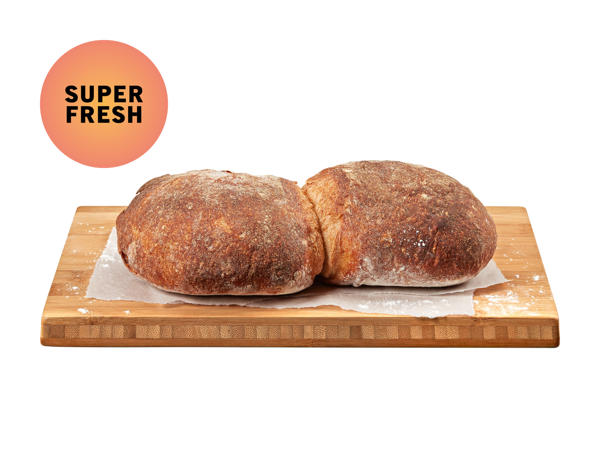 Panino doppio bio cotto in forno a legna