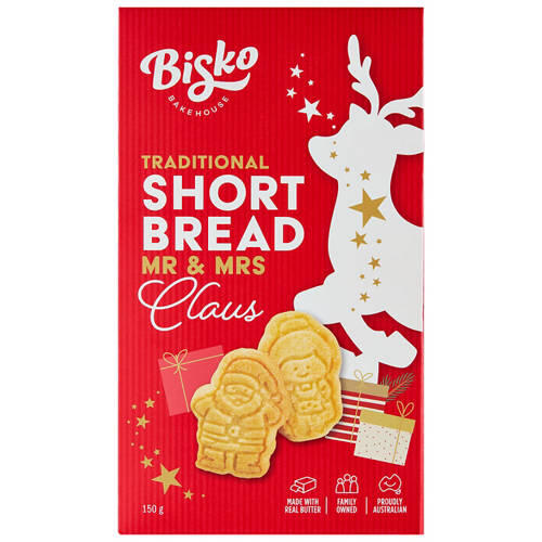 Shortbread Mr & Mrs Claus 150g