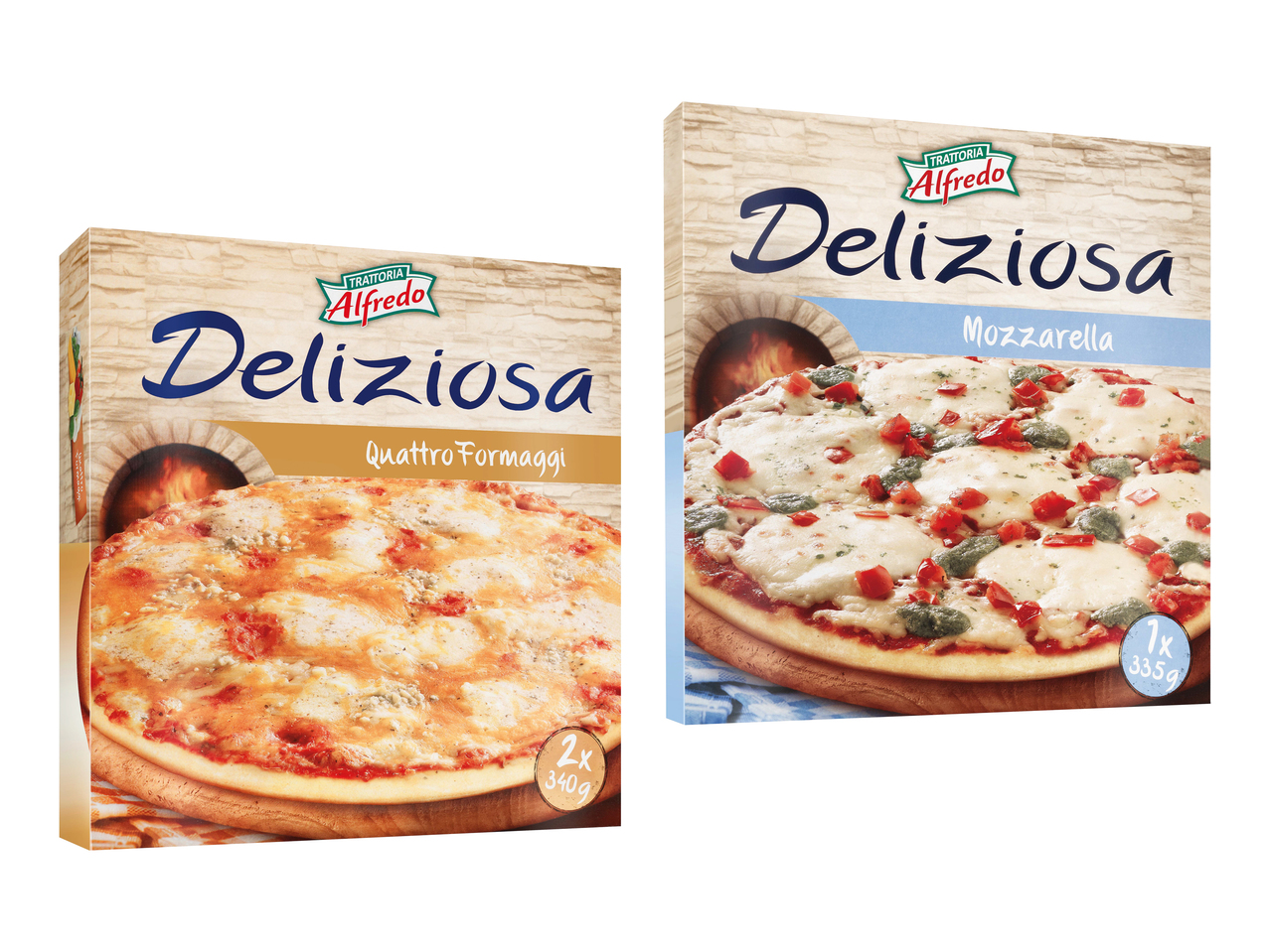 Pizza mozzarella/ 4 fromages