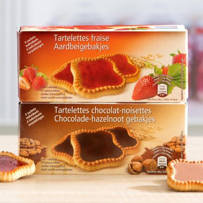 Erdbeeren- oder Schokoladeplätzchen