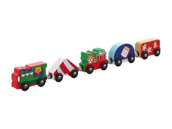 Train de Noël en bois
