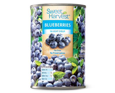 Sweet Harvest Blueberries in Light Syrup