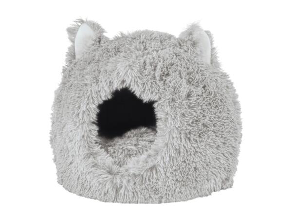 Zoofari Grey Cat Cave Bed