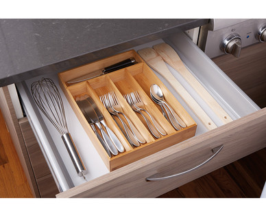 Easy Home Bamboo Kitchen Organizer