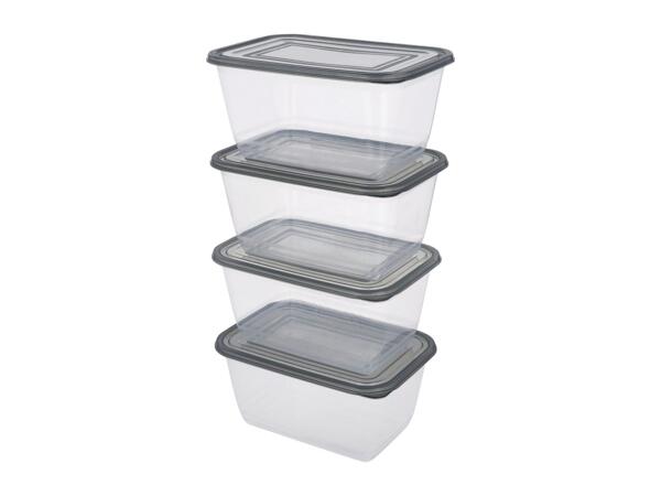 Silvercrest 2.5L Food Storage Containers - 4 Pack