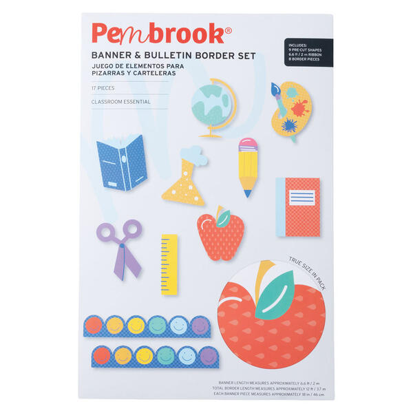 Pembrook Standard Color Border Banner - 2pk