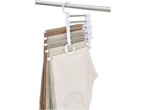 Space-saving coat hanger for trousers