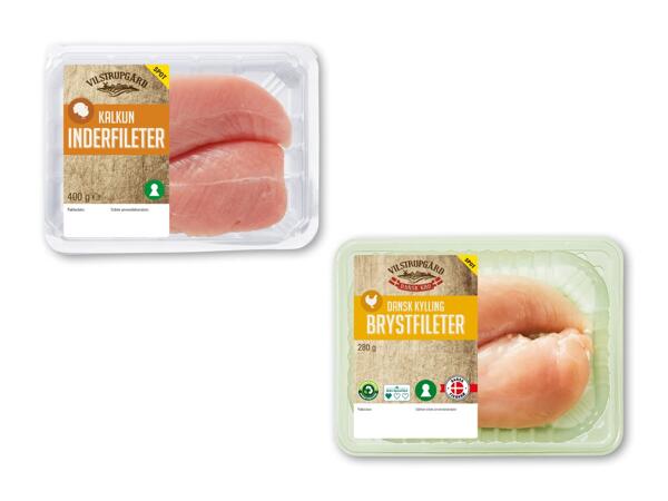 Dansk kalkuninderfilet eller kyllingebrystfilet
