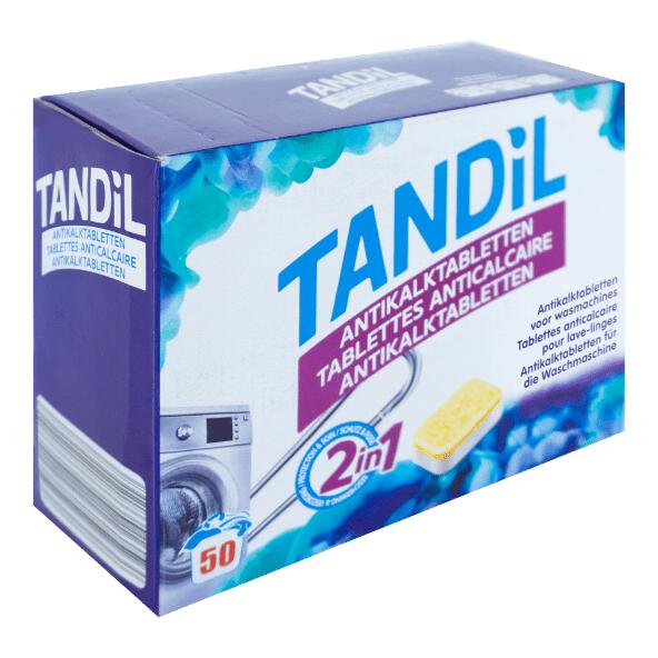 TANDIL(R) 				Tablettes anticalcaires pour lave-linge, 50 pcs