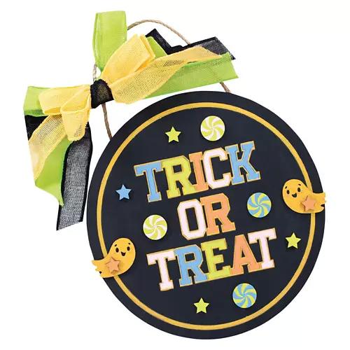 Create Your Own Halloween Circle Sign - Trick or Treat