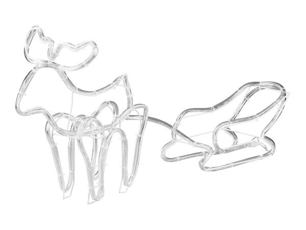 Livarno Home 3D Reindeer With Sleigh Rope Light Figure