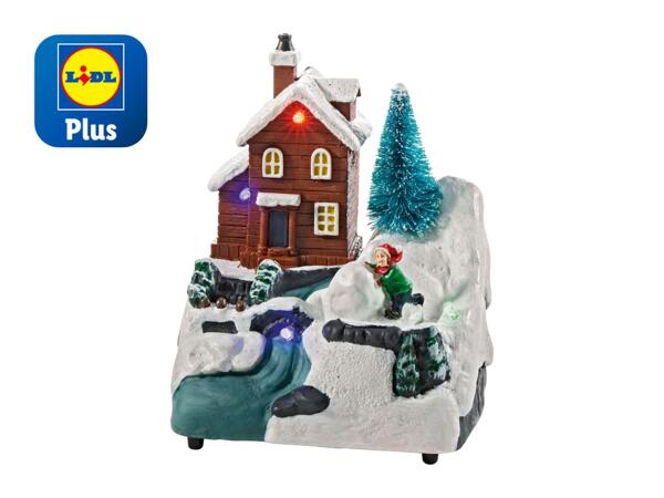 Livarno Home Small Animated Christmas Scene with LEDs & Music