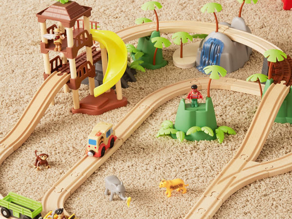 Chemin de fer "Jungle", 45 pièces