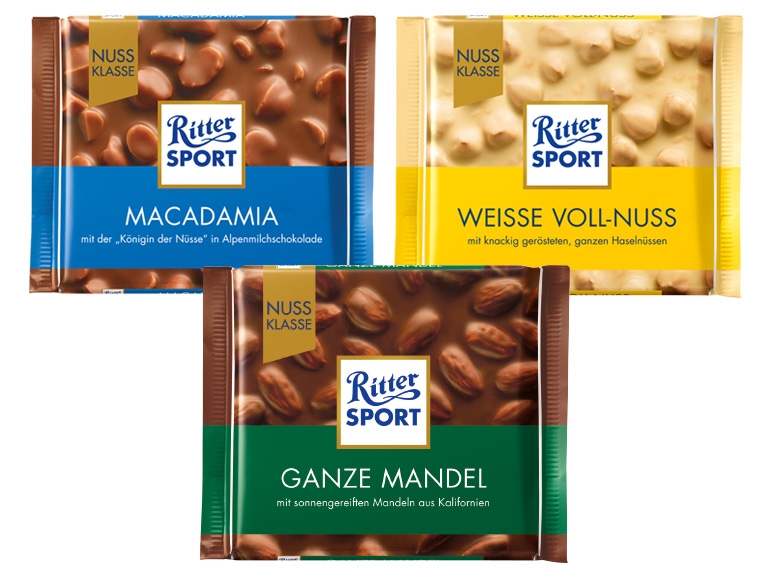RITTER SPORT Tafelschokolade Nuss-Klasse