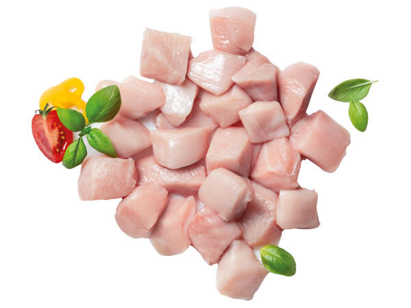 Frisches Hendlgulaschfleisch