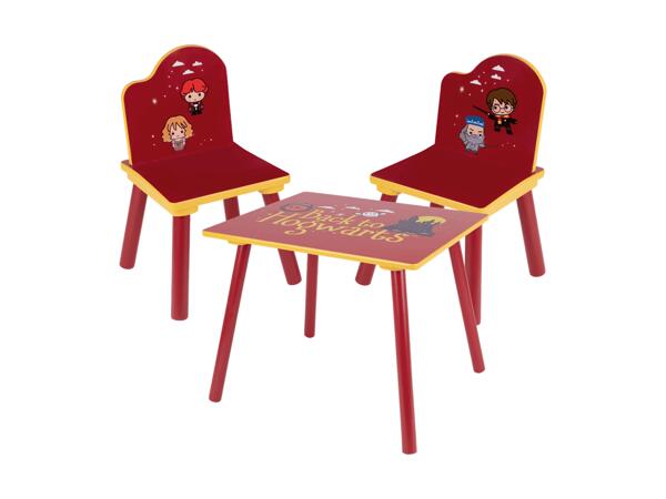 Ensemble table et chaises pour enfants, 3 pièces (valable uniquement en Suisse romande)